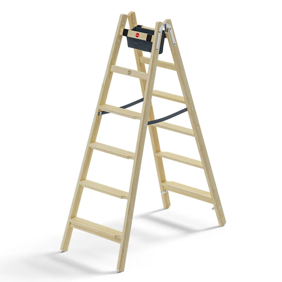 hailo-master-h80-holzleiter-2x6-stufen-150-kg image 1