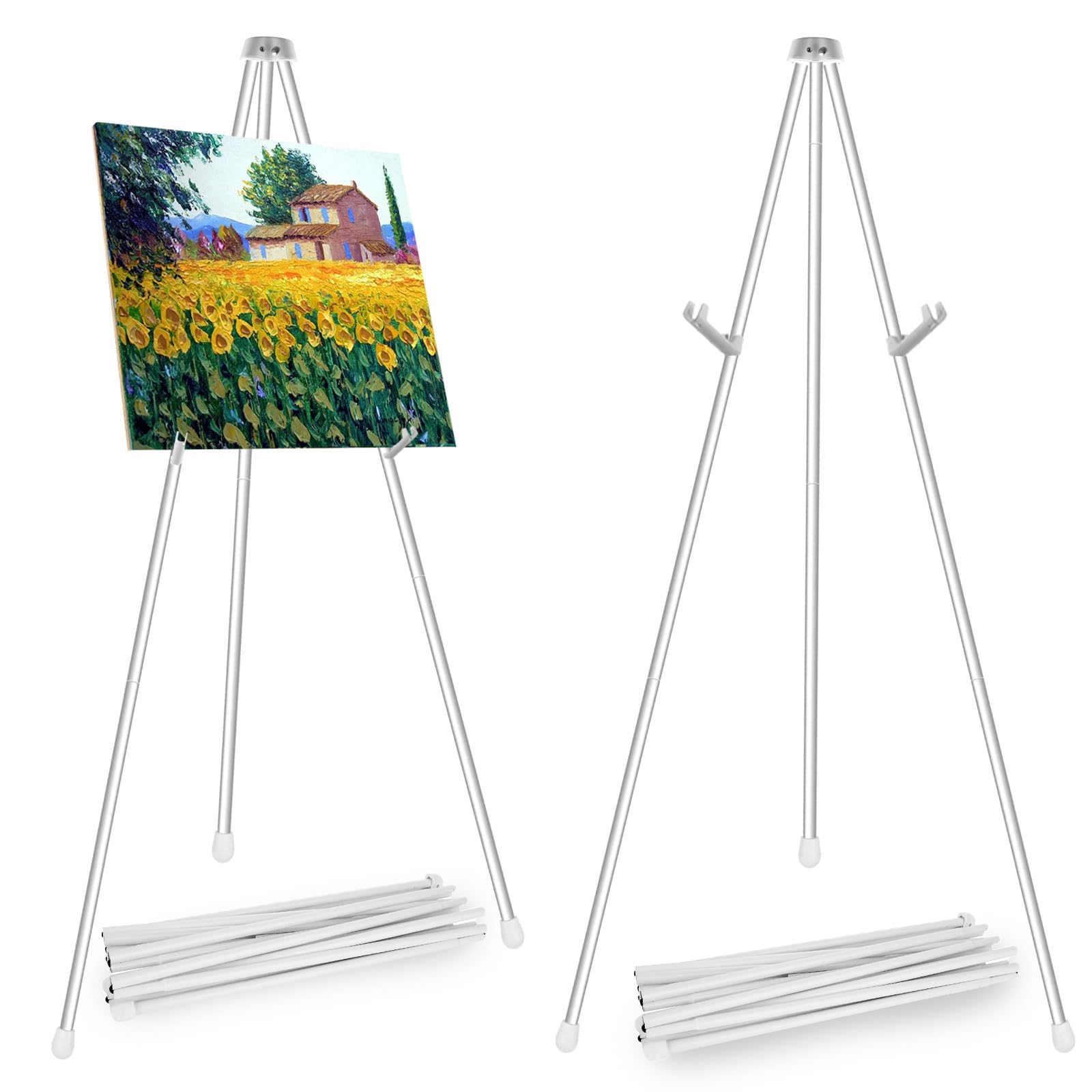 senenqu-staffelei-160-cm-metall-wei-faltbar-2-st-ck image 1