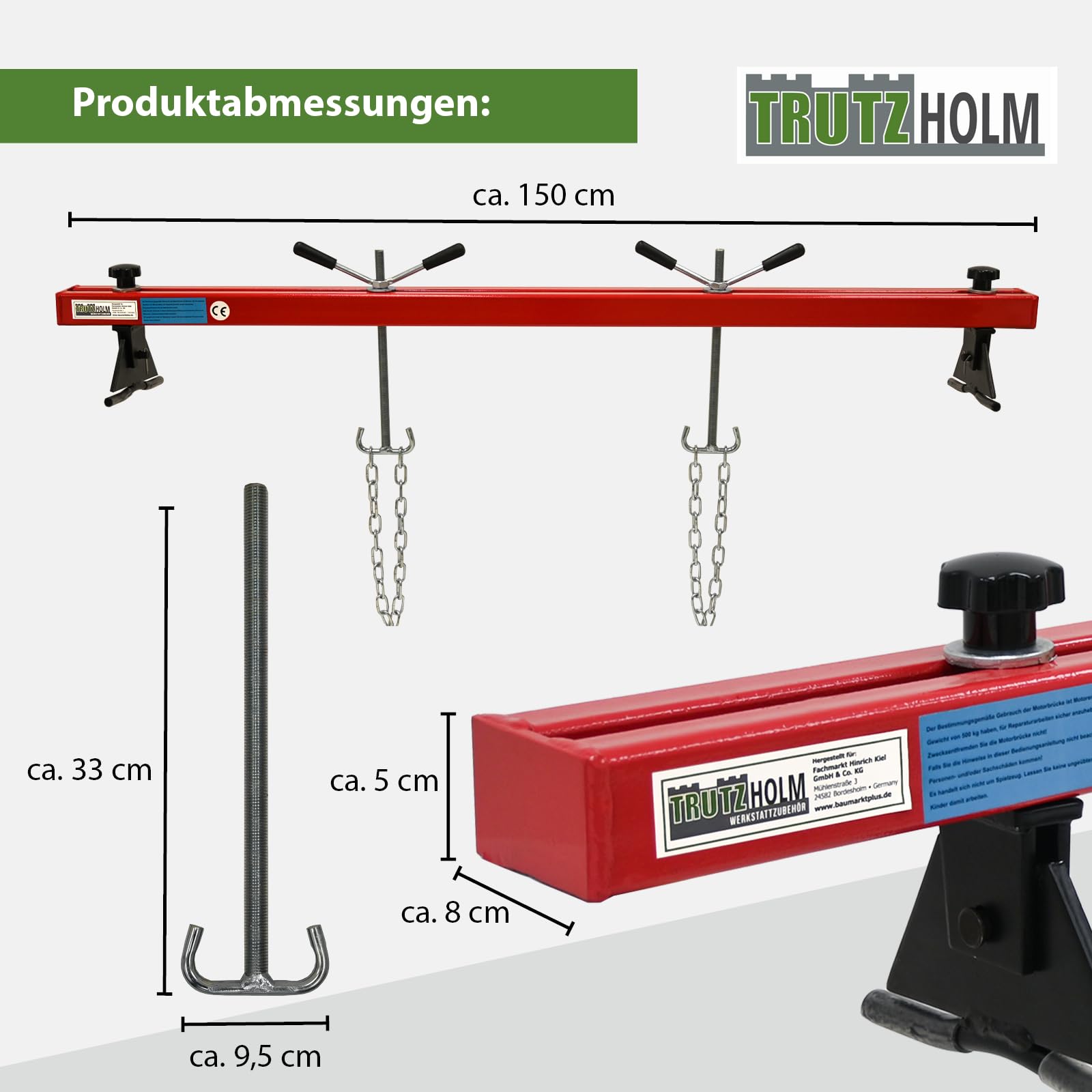 trutzholm-motorbr-cke-500-kg-kotfl-geltraverse-stahl-verstellbar image 4