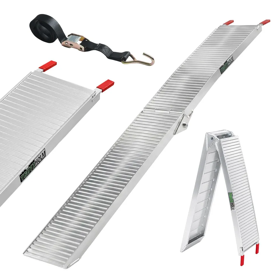 trutzholm-auffahrrampe-205-cm-alu-rampe-klappbar-340-kg-grau image 1