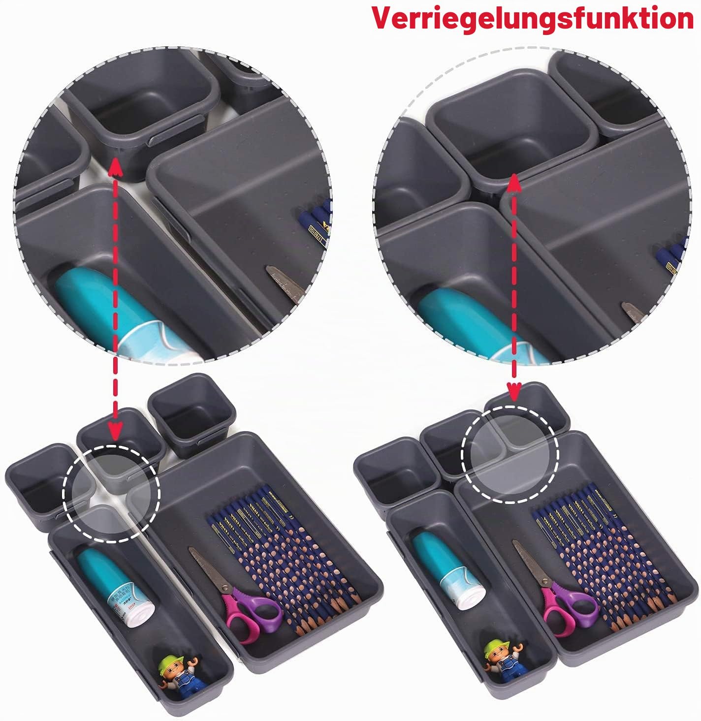 senenqu-ordnungssystem-schubladenorganizer-24er-dunkelgrau-kunststoff image 6