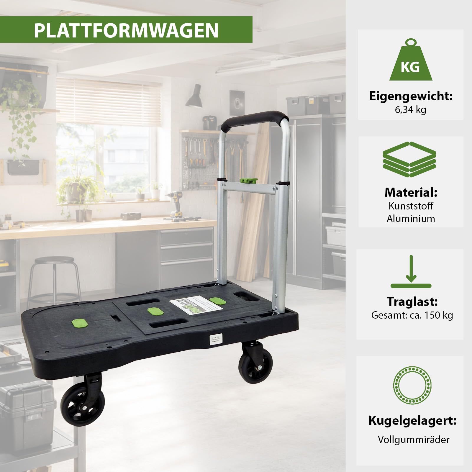trutzholm-plattformwagen-klappbar-transportwagen-150-kg image 2