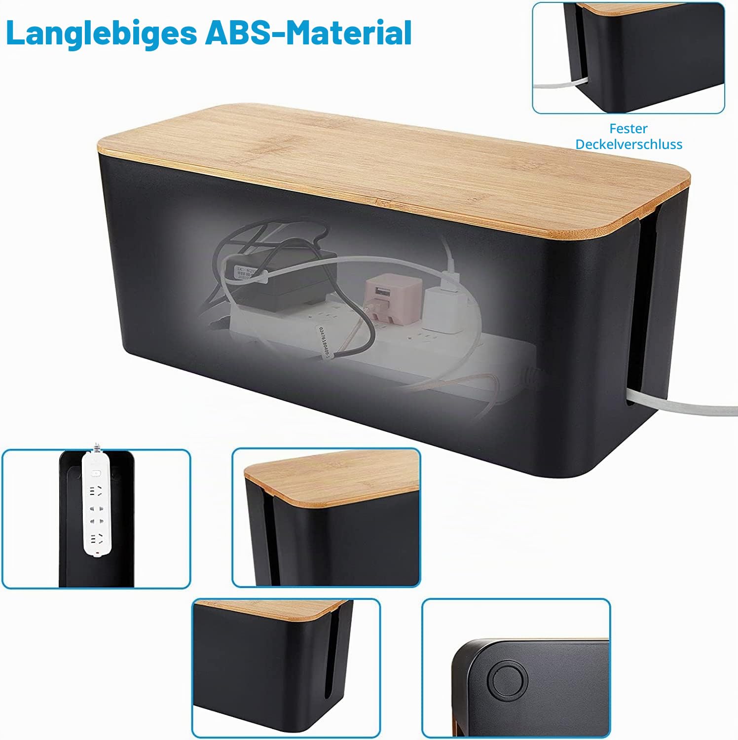 senenqu-kabelbox-3er-set-schwarz-kabelbox-mit-holzdeckel image 6