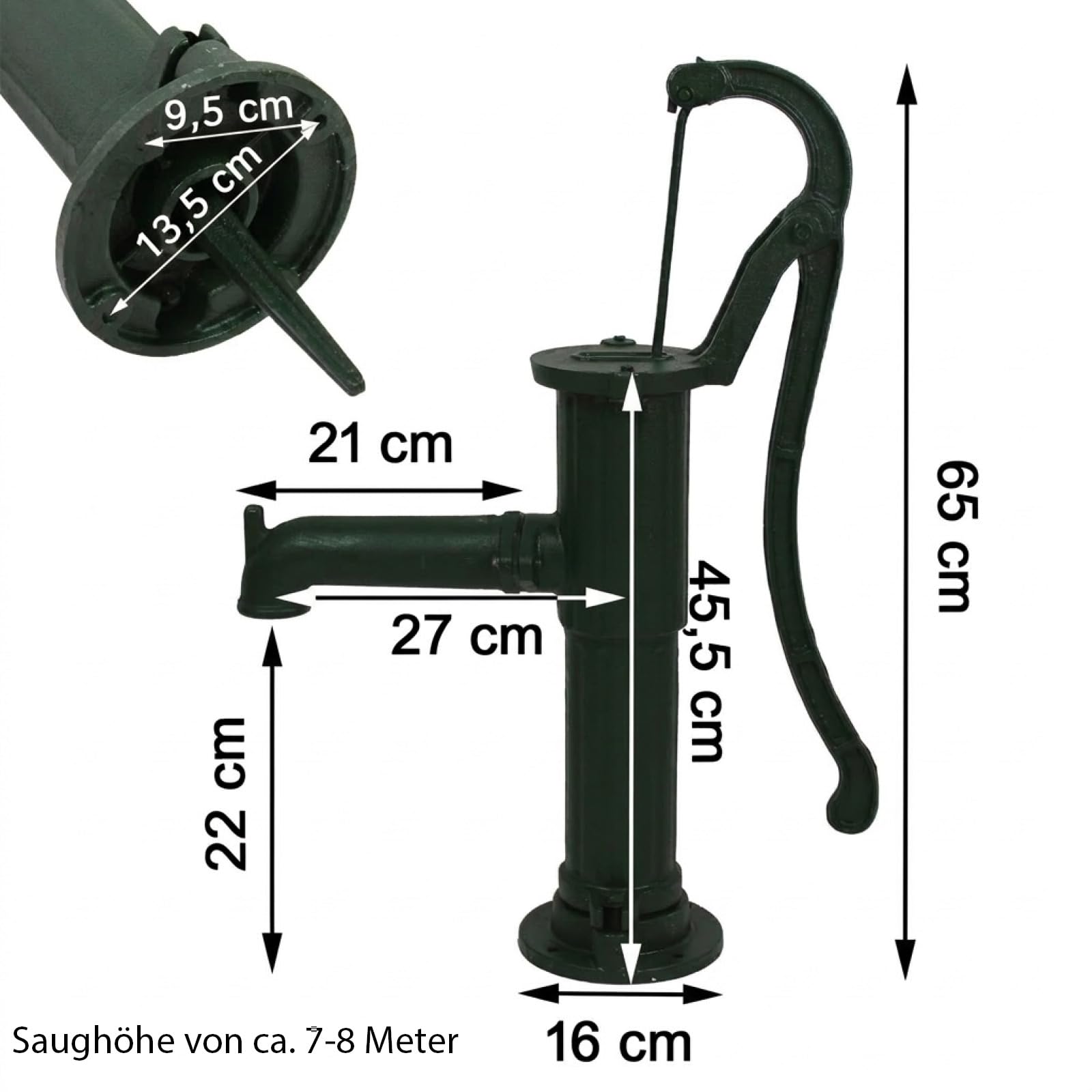 trutzholm-wasser-im-garten-schwengelpumpe-gusseisen-gr-n image 2