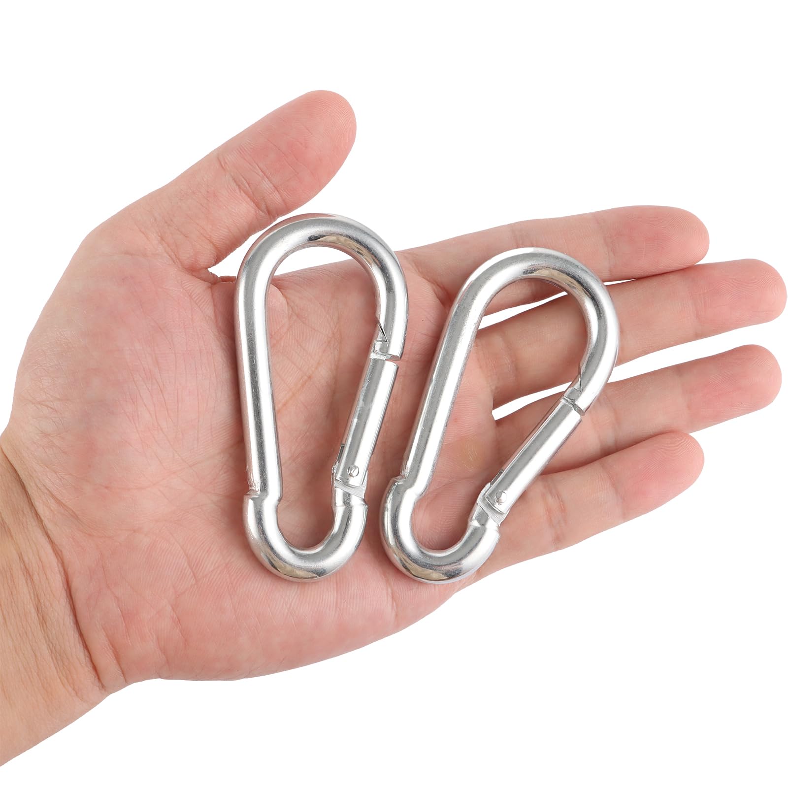 senenqu-karabinerhaken-80x8mm-verzinkt-40er-set-200kg image 5