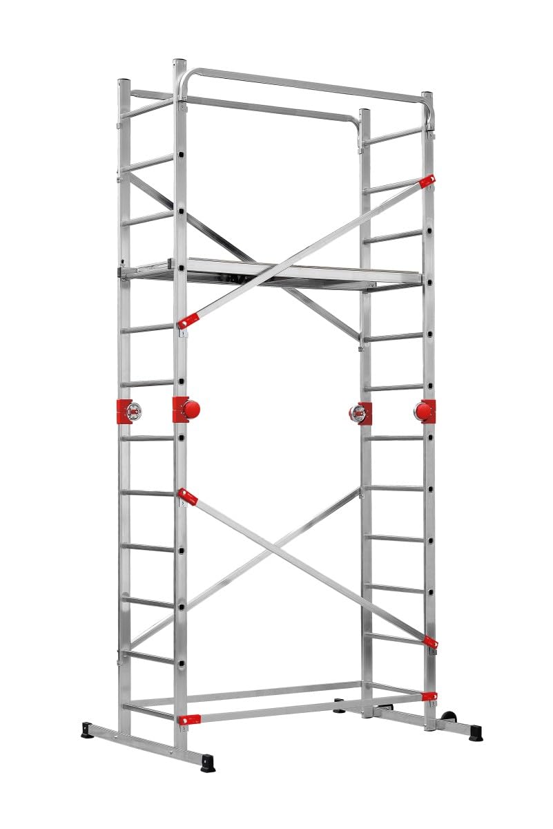 hailo-g60-alu-multifunktionsger-st-2x12-sprossen-fahrbar-150-kg image 1