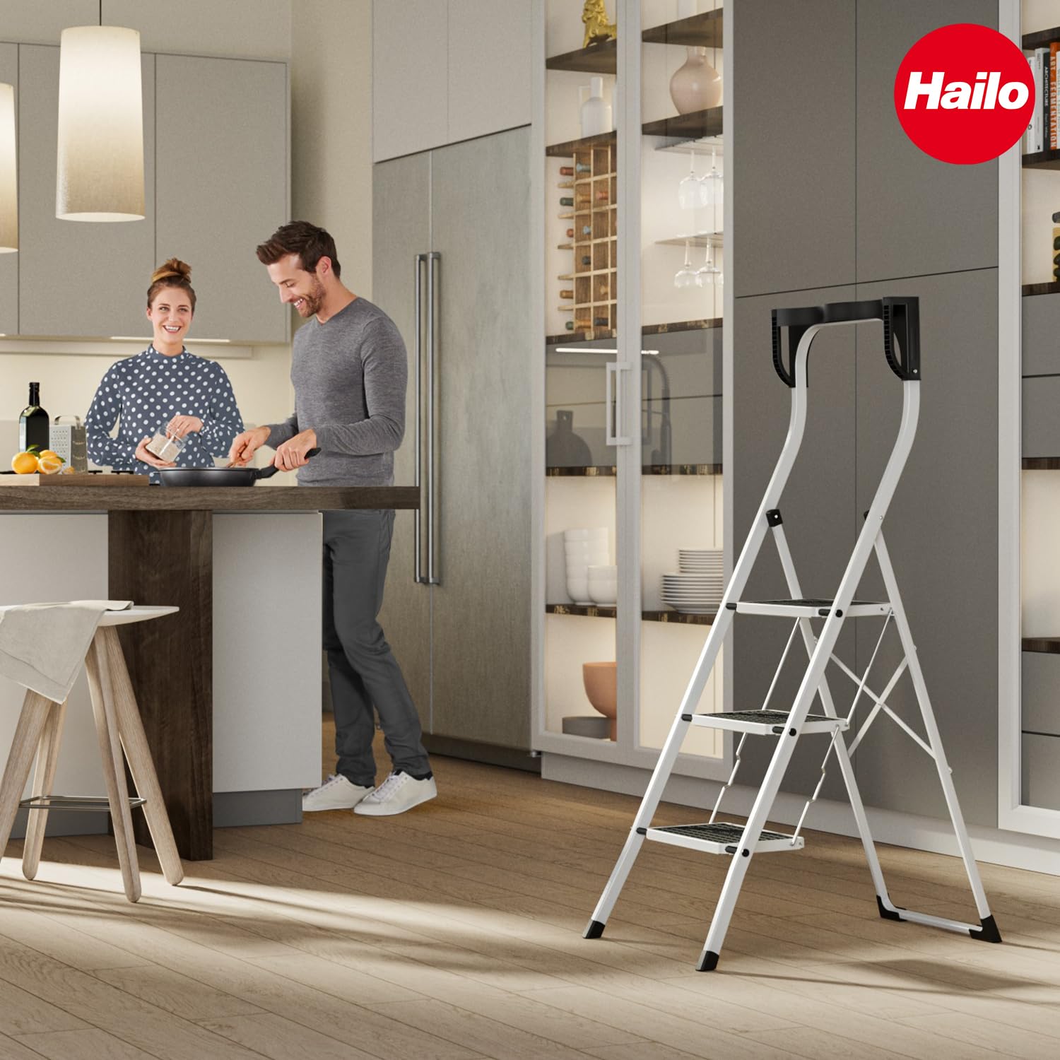 hailo-leitern-k75-comfortline-klapptritt-3-stufig-wei image 8