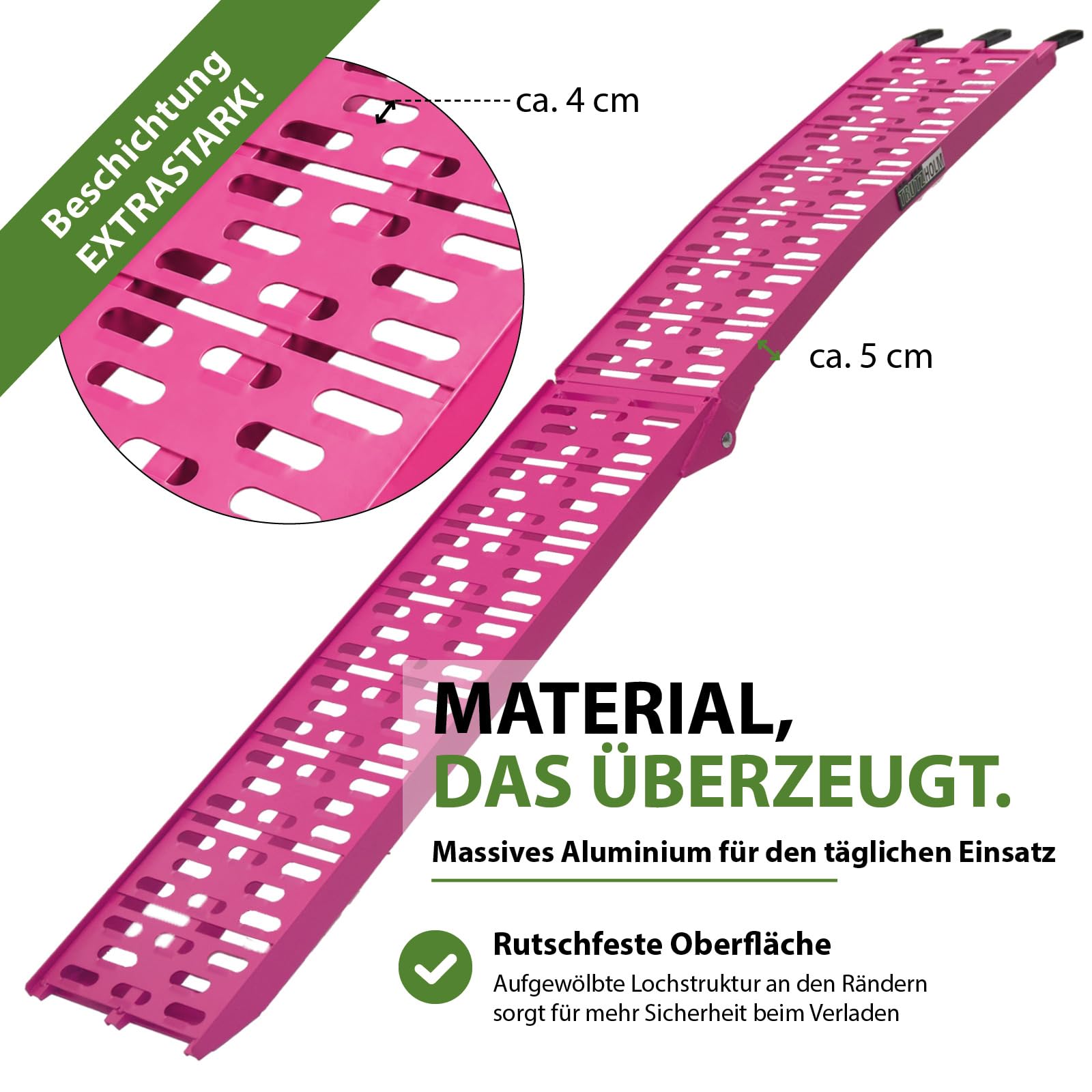 trutzholm-rampen-auffahrrampe-alu-228cm-2x-pink-680kg image 2