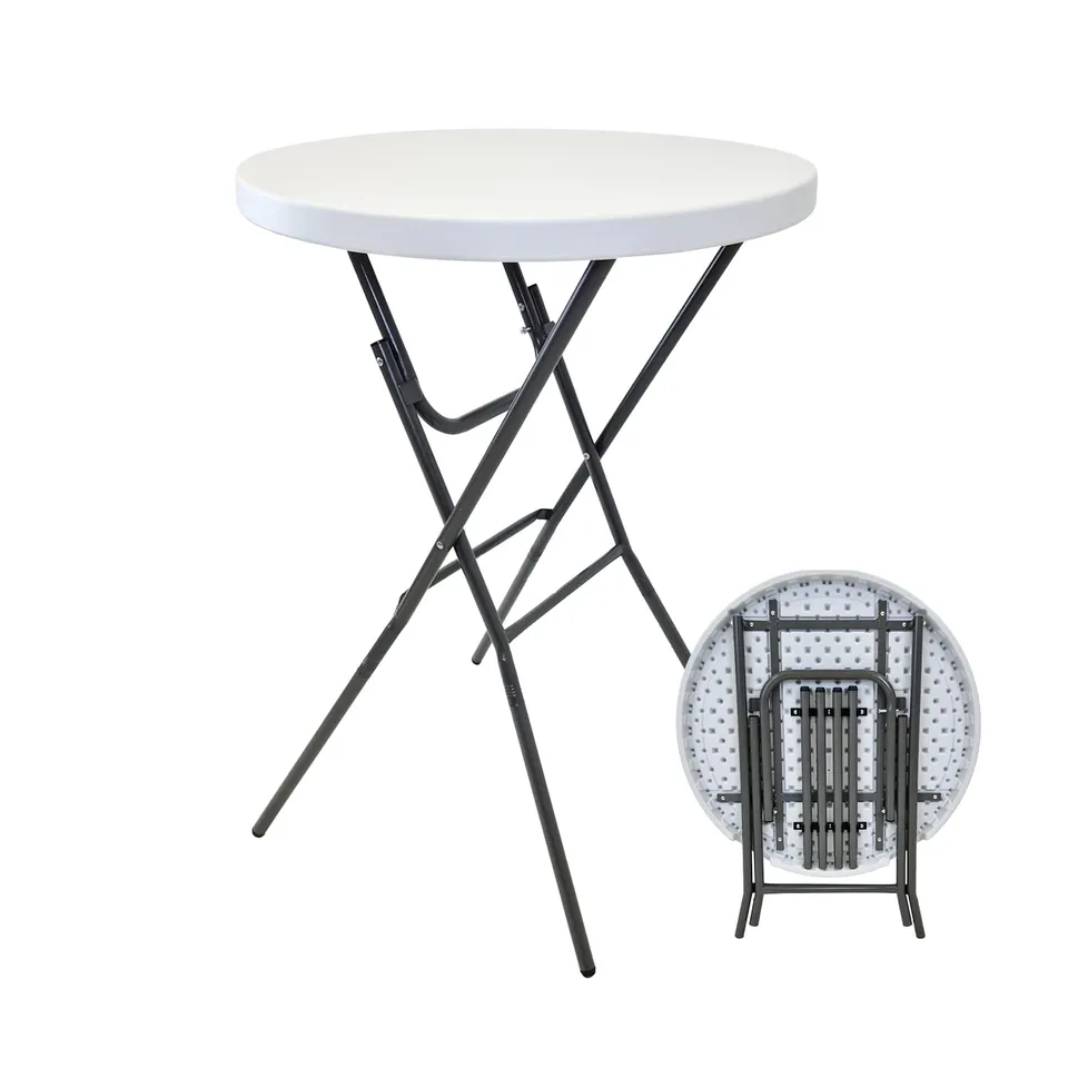trutzholm-stehtisch-klappbar-80-cm-bistrotisch-wei-ohne-husse image 1