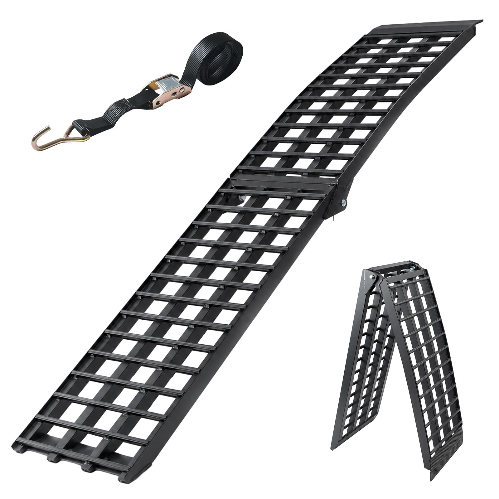trutzholm-auffahrrampe-230-cm-alu-rampe-klappbar-680-kg-schwarz image 1