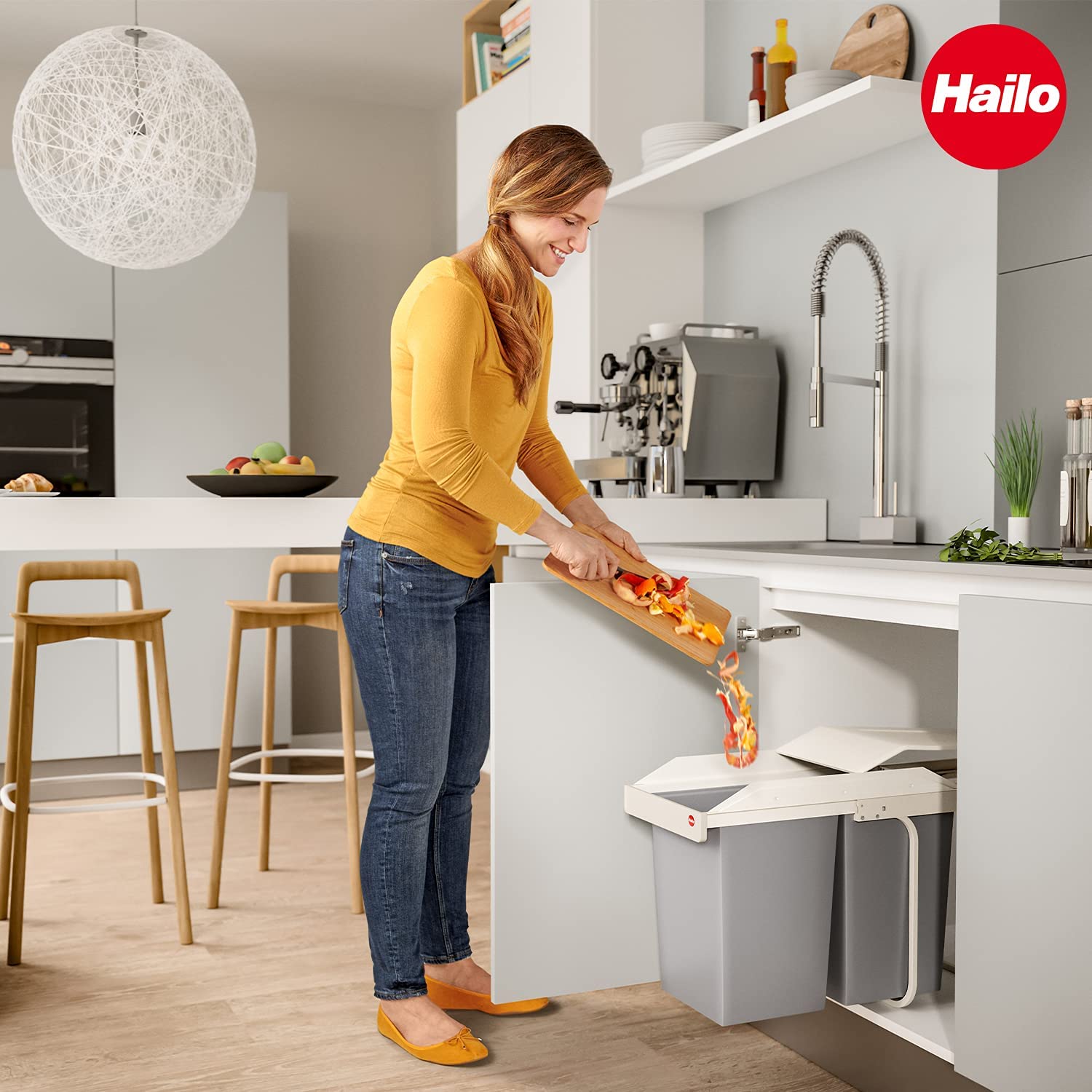 hailo-multi-box-duo-l-einbaum-lleimer-2x14-liter-cremewei image 7