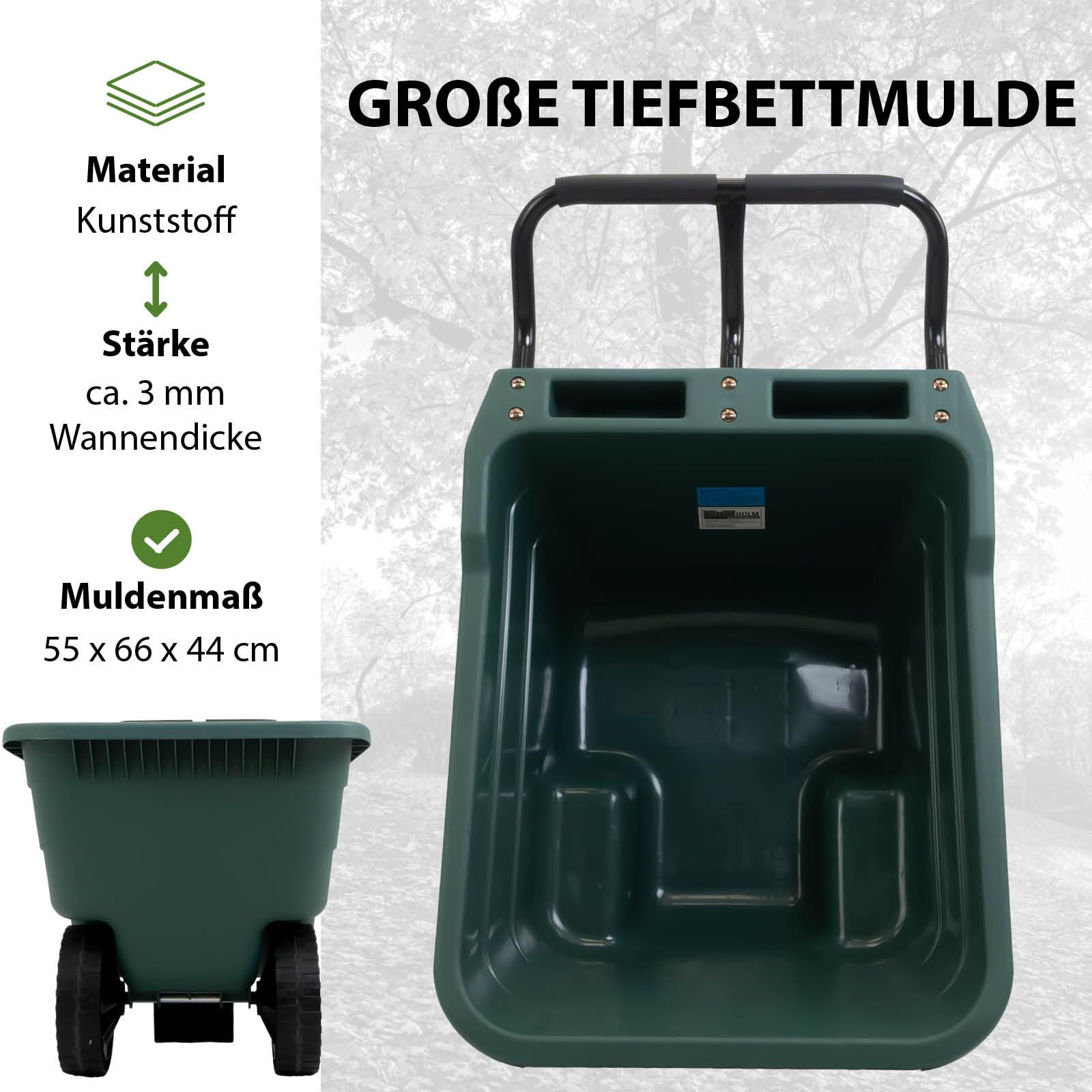 trutzholm-schubkarren-gartenwagen-250-kg-90-l-wanne-gr-n image 5