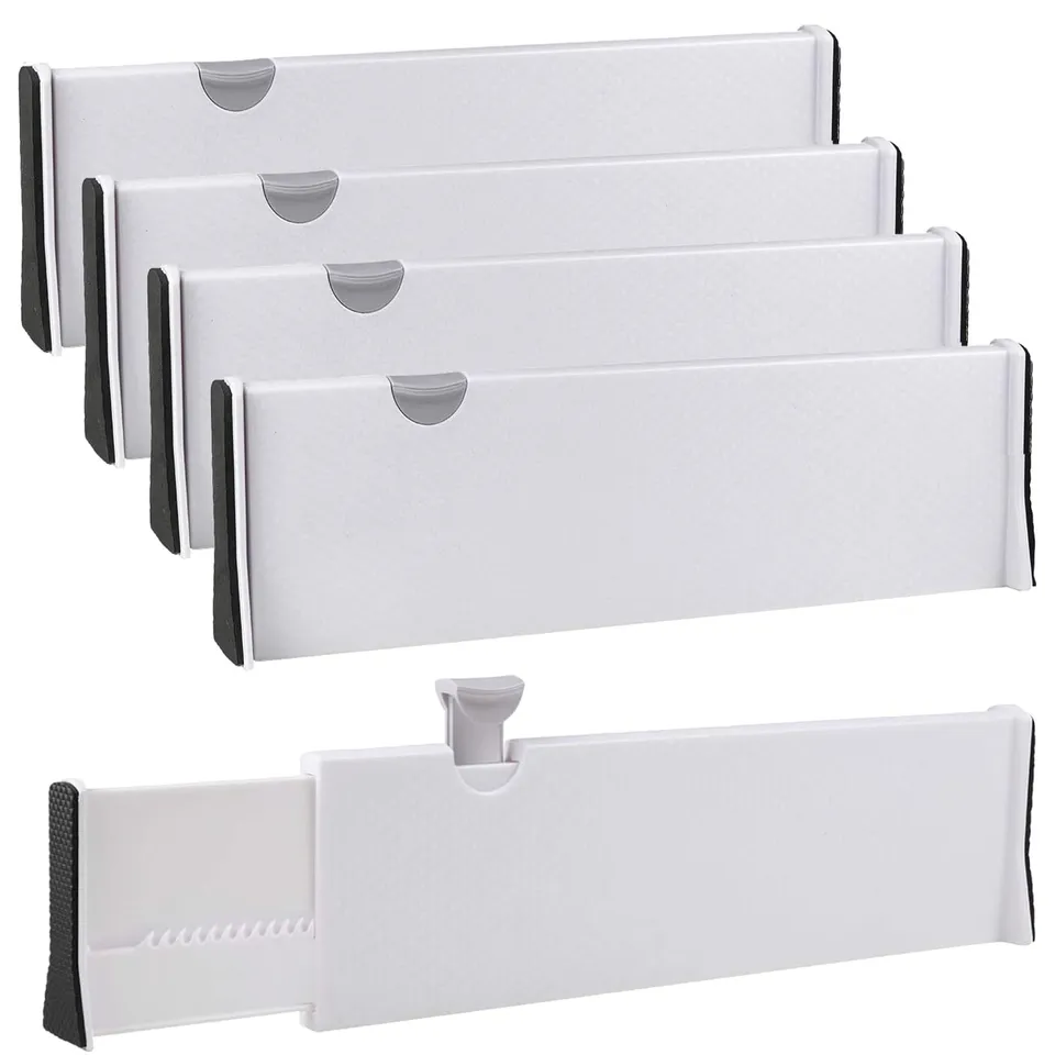 senenqu-schubladentrenner-verstellbar-33-55cm-4er-set-wei image 1