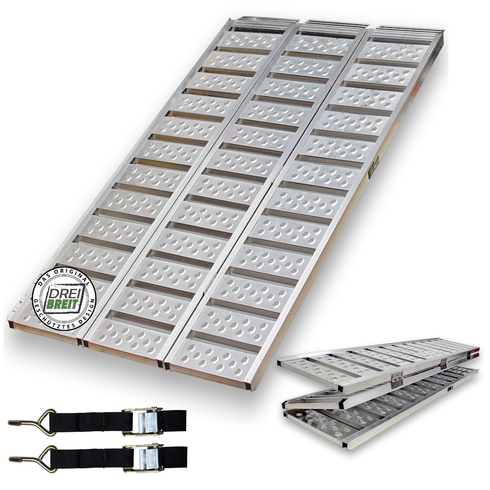 dreibreit-by-trutzholm-auffahrrampe-3-fach-175-cm-alu-grau image 1