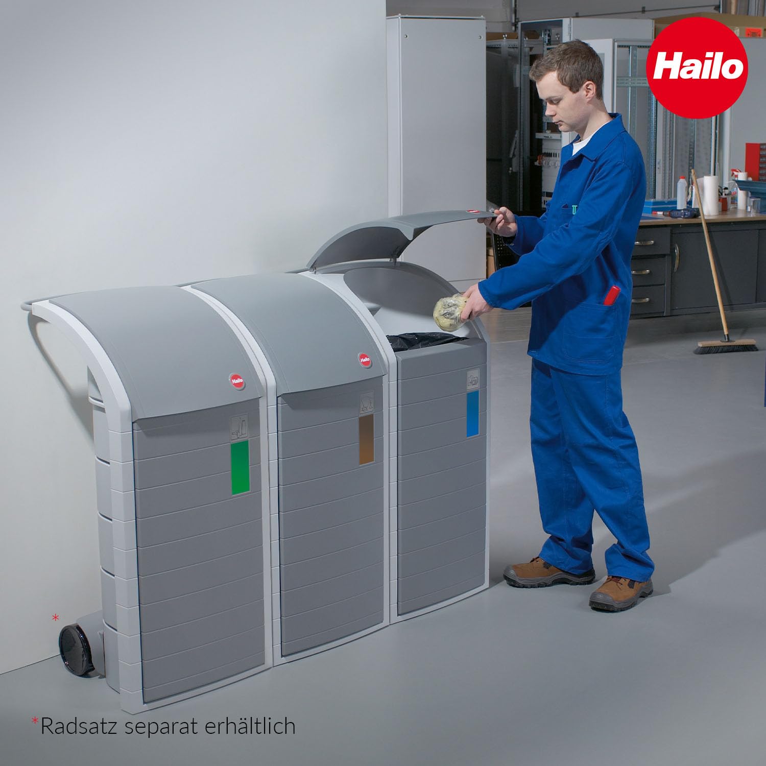 hailo-profiline-wsb-m-lleimer-120-liter-staubgrau-xxxl image 7