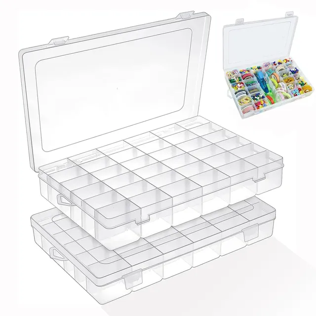 senenqu-sortierbox-kleinteilebox-36-f-cher-transparent-2-st-ck image 1