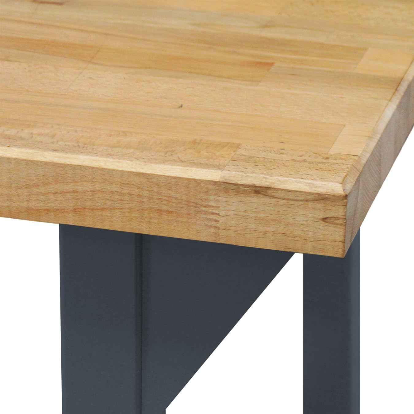 hemmdal-pro-werkbank-typ-xl-200cm-anthrazit-arbeitstisch-buche image 3