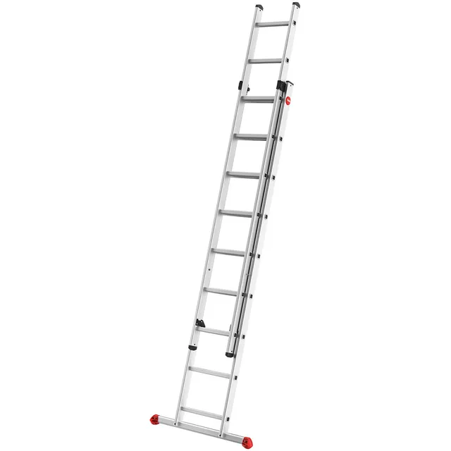 hailo-s80-profistep-duo-schiebeleiter-2x9-sprossen-alu-150-kg image 1