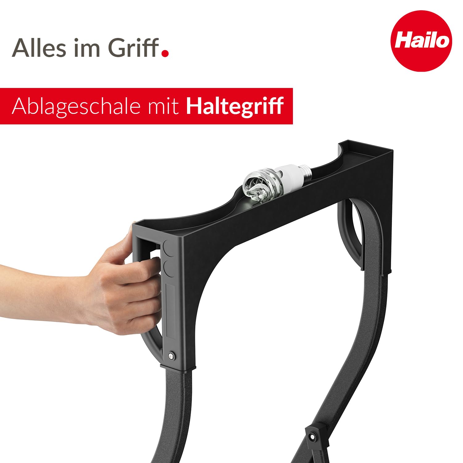 hailo-k77-comfortline-klapptritt-2-stufig-schwarz-150-kg image 3