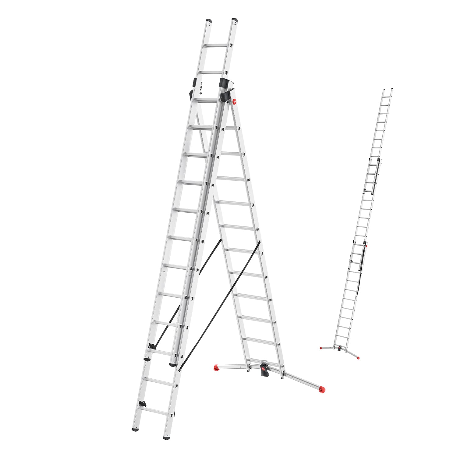 hailo-leitern-s100-profilot-kombileiter-alu-2x9-1x8-150kg image 8