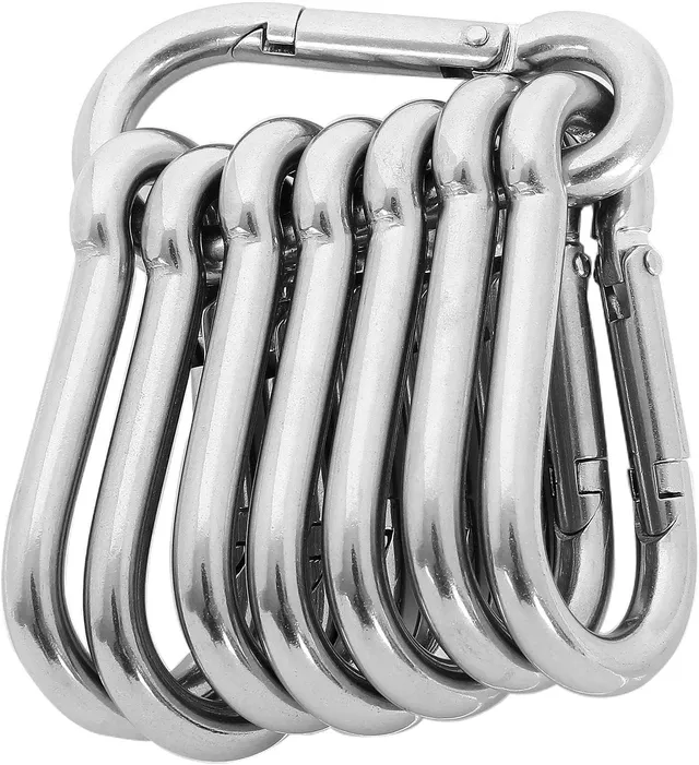 senenqu-karabiner-edelstahl-m8-8x80mm-8er-set-500kg image 1
