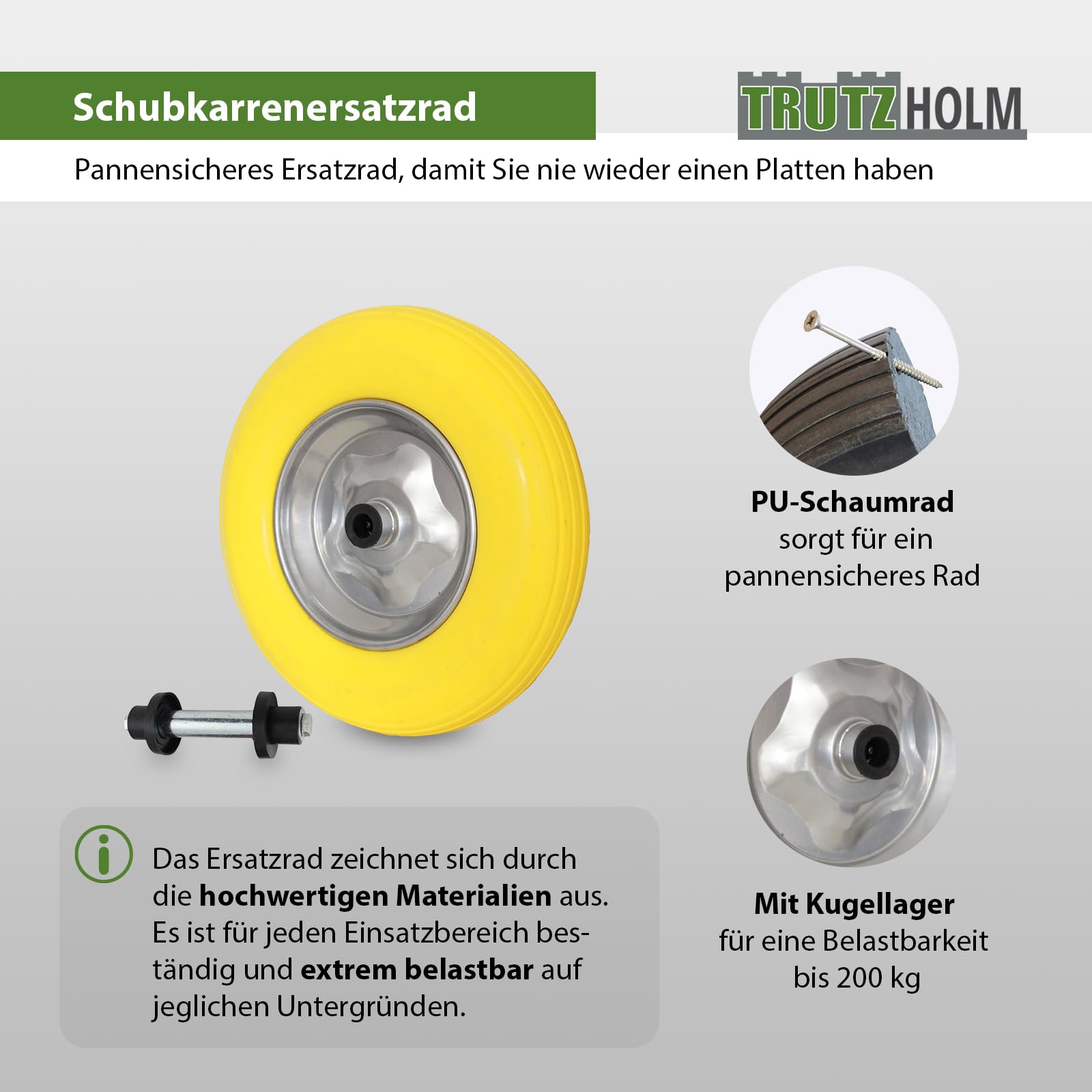 trutzholm-schubkarrenrad-4-80-4-00-8-pu-pannensicher-gelb image 2