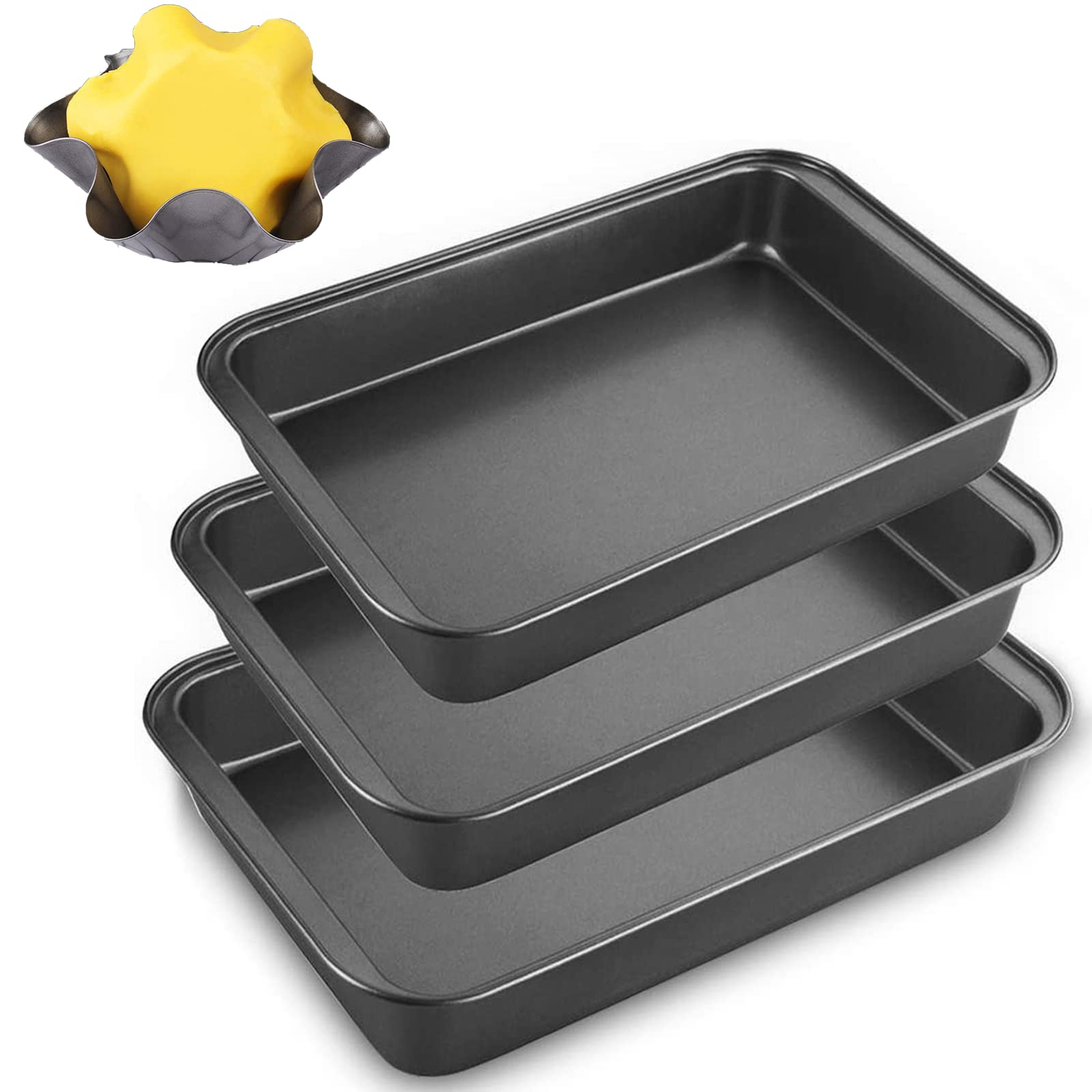 senenqu-auflaufform-set-4tlg-backblech-antihaft-34-cm-schwarz image 1