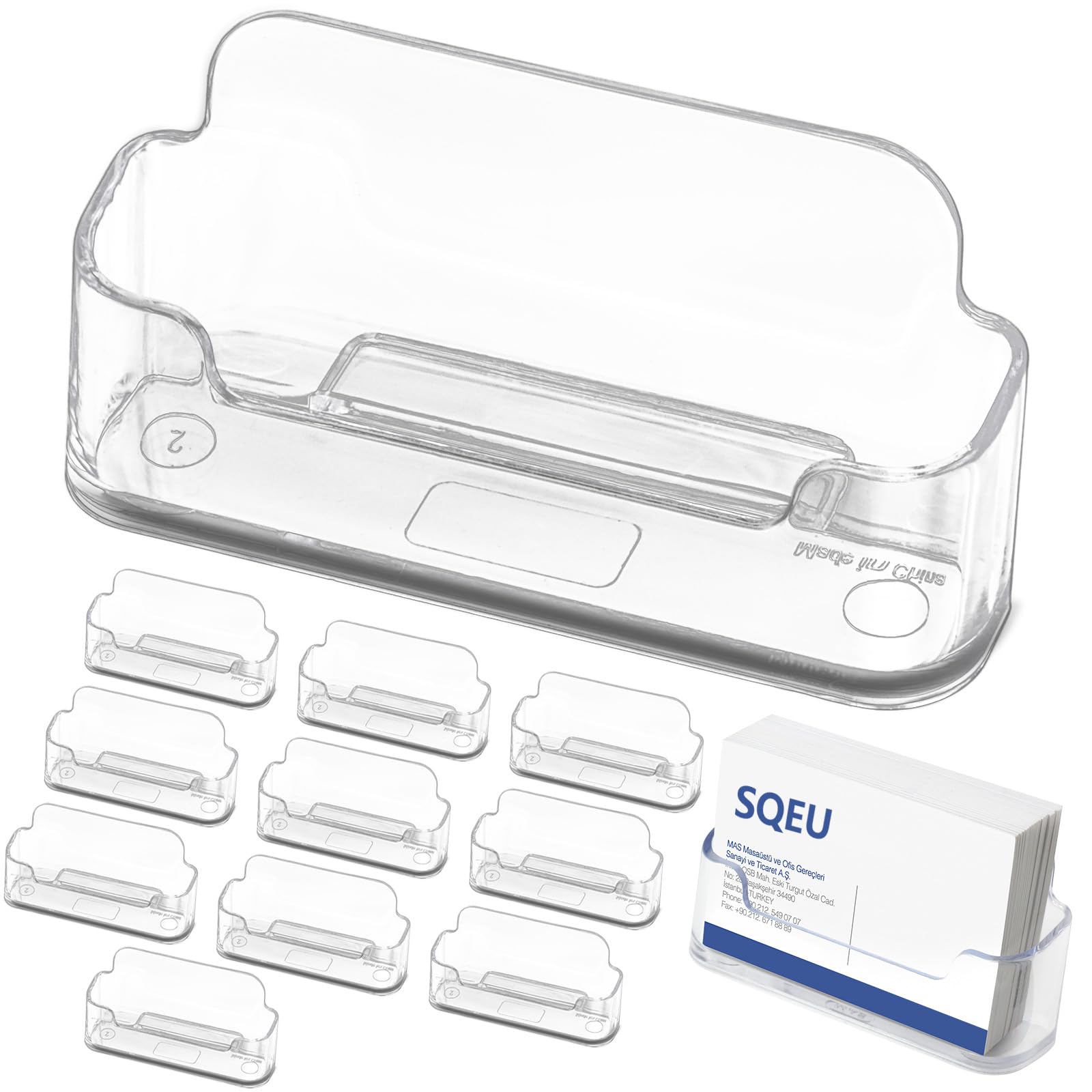 senenqu-visitenkartenhalter-acryl-transparent-12er-set image 1