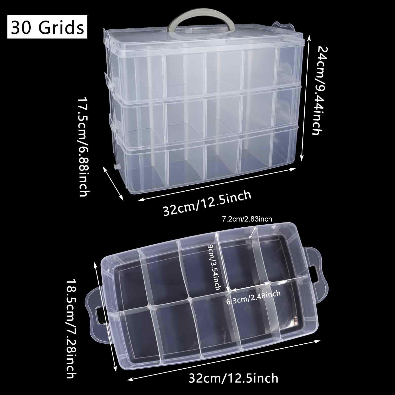 senenqu-sortierbox-30-f-cher-32x19x24cm-aufbewahrungsbox image 2