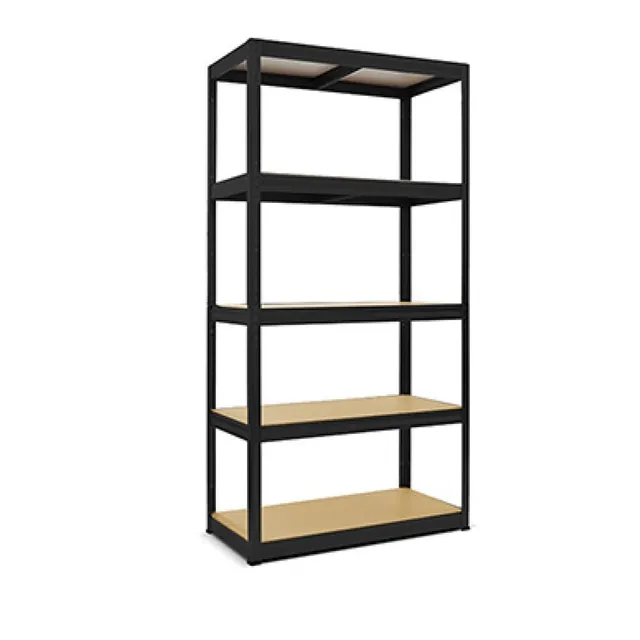 hemmdal-schwerlastregale-typ-xs-regal-180x75x35-cm-schwarz image 1