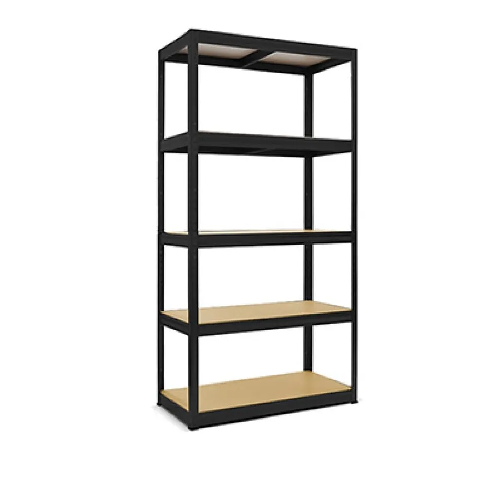 hemmdal-schwerlastregale-typ-xs-regal-180x75x35-cm-schwarz image 1