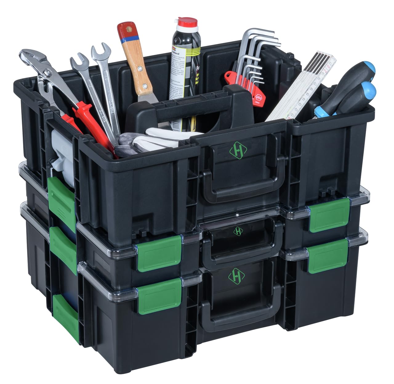 hemmdal-werkzeugtragekasten-unbest-ckt-transparent-44x35-cm image 5