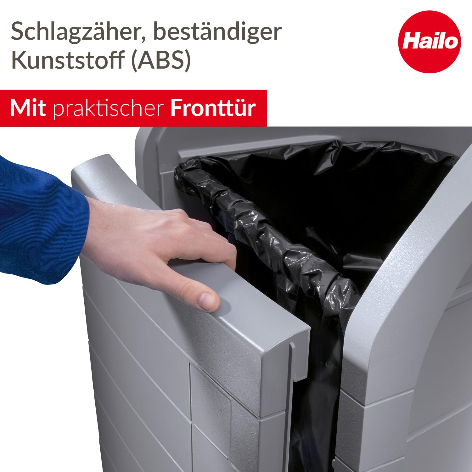 hailo-profiline-wsb-m-lleimer-120-liter-staubgrau-xxxl image 4