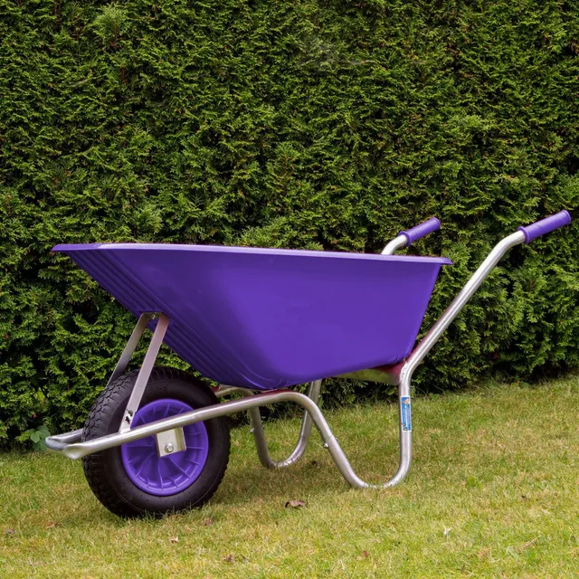 trutzholm-schubkarre-100-liter-250-kg-violett-luftrad image 1
