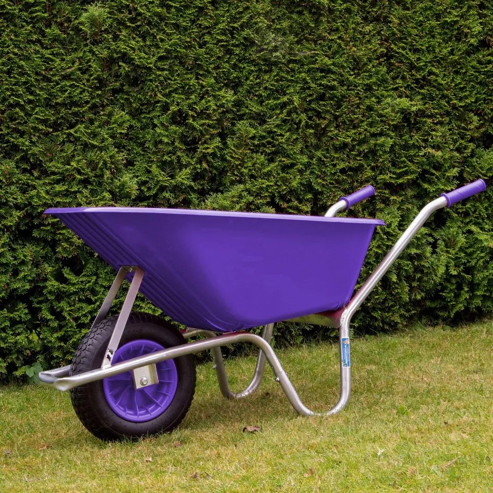 trutzholm-schubkarre-100-liter-250-kg-violett-luftrad image 1