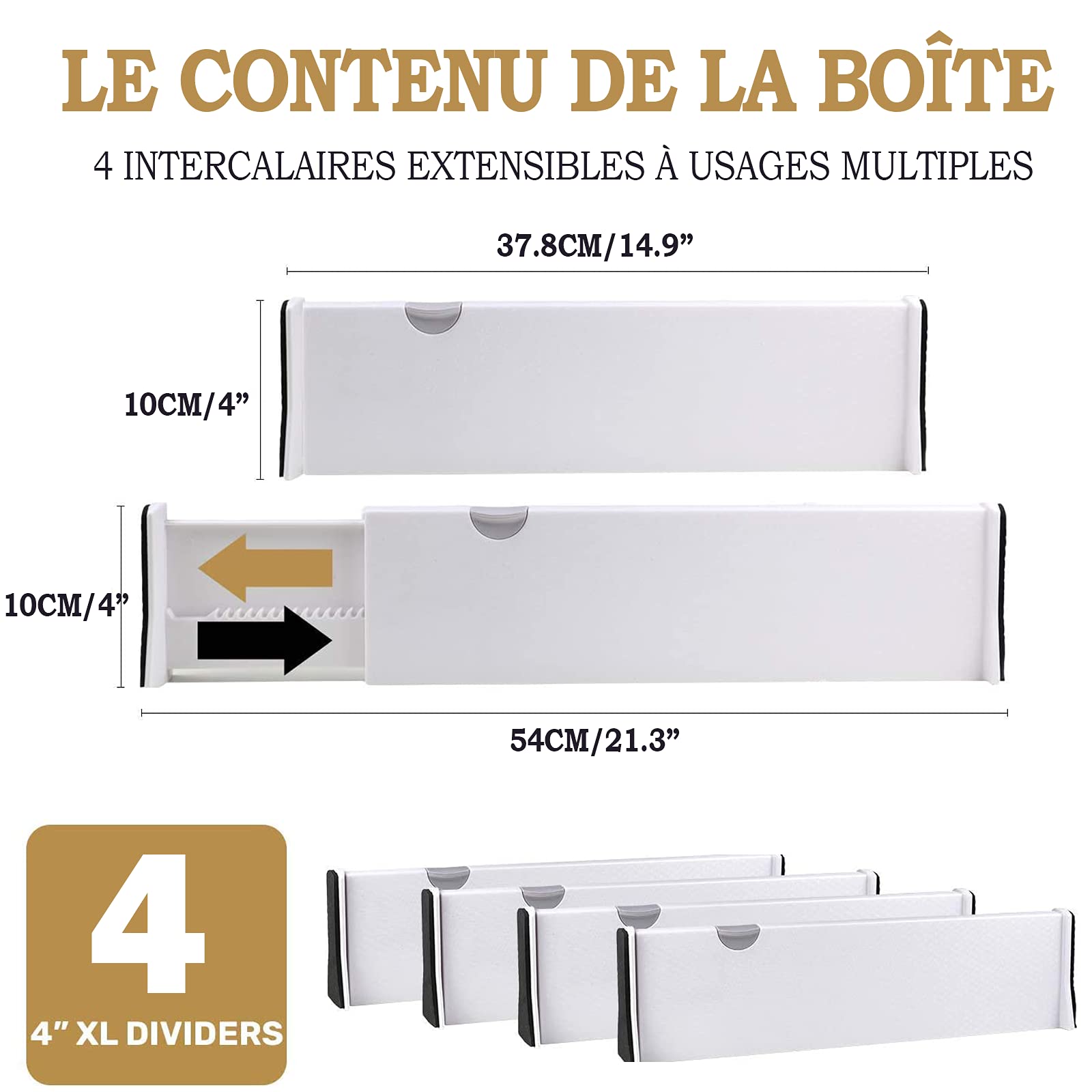senenqu-schubladentrenner-verstellbar-wei-4er-set-10-cm-hoch image 2