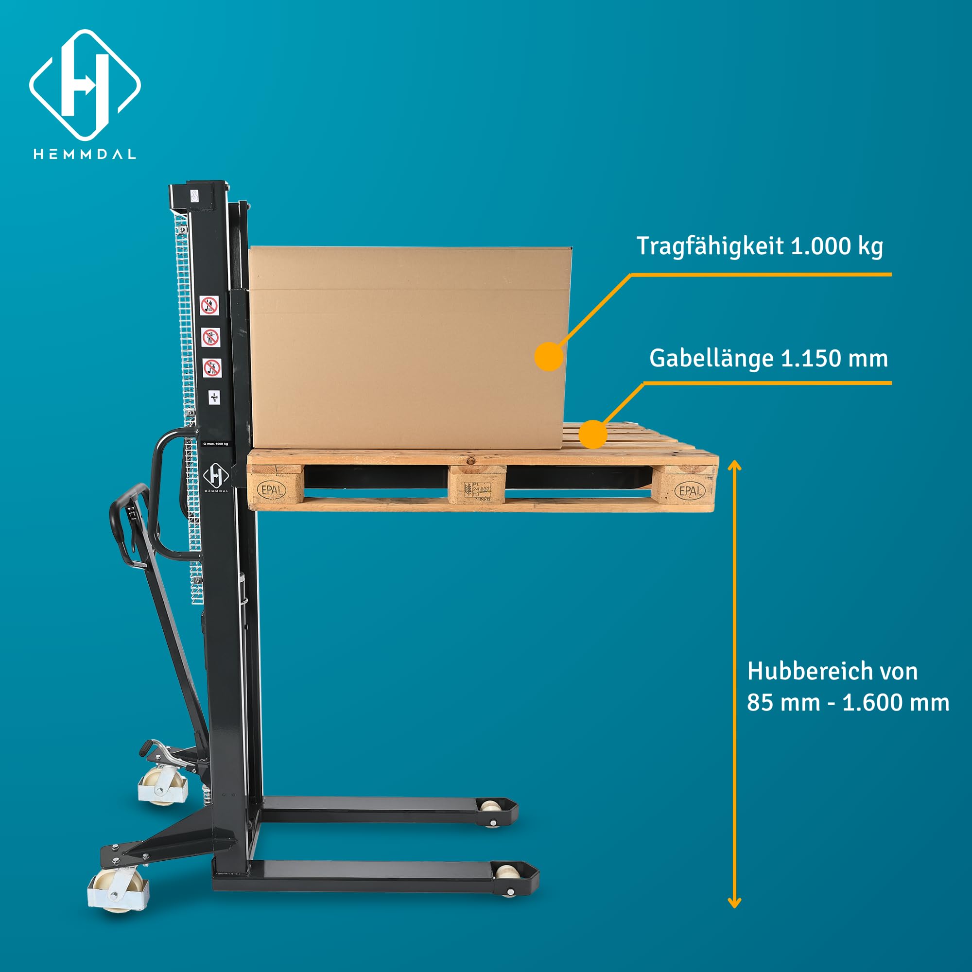 hemmdal-transportwagen-psm-hochhubwagen-1000-kg-1-6-m image 3