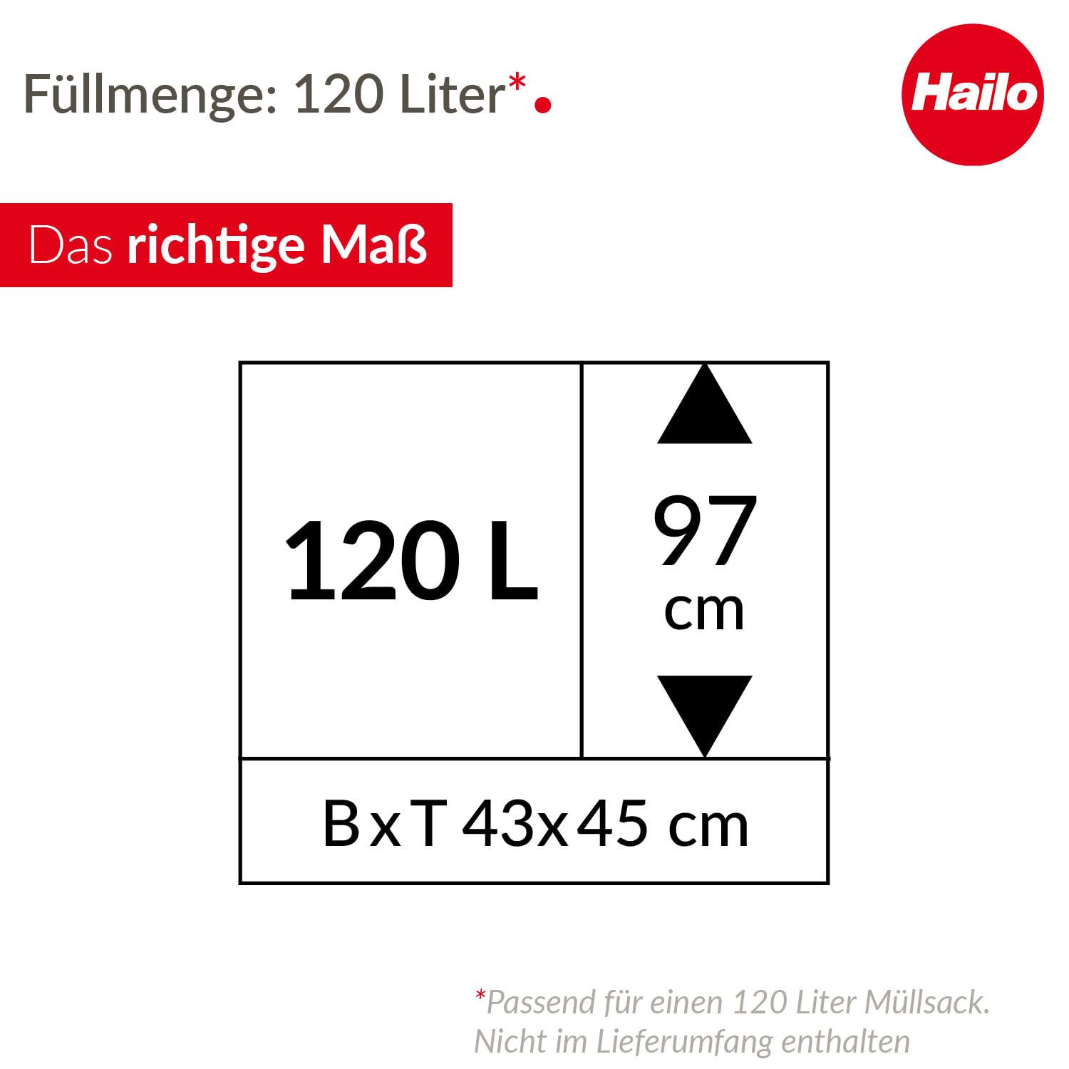 hailo-profiline-wsb-m-lleimer-120-liter-staubgrau-xxxl image 6