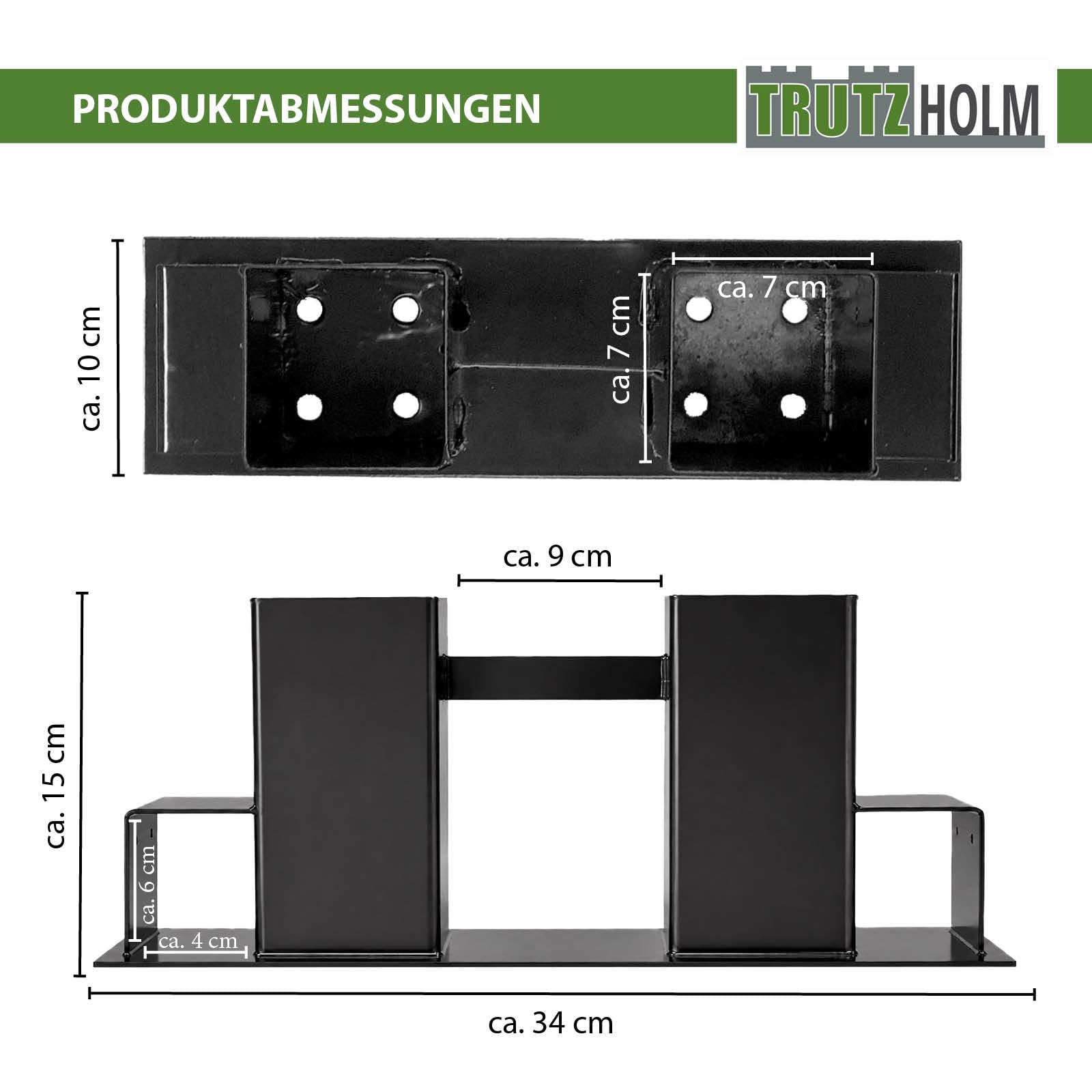 trutzholm-holzstapelhilfe-halter-2-st-ck-schwarz-stahl image 2