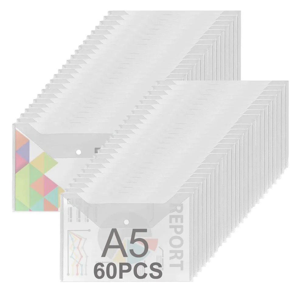 senenqu-dokumententasche-a5-druckknopf-60-st-ck-transparent image 1
