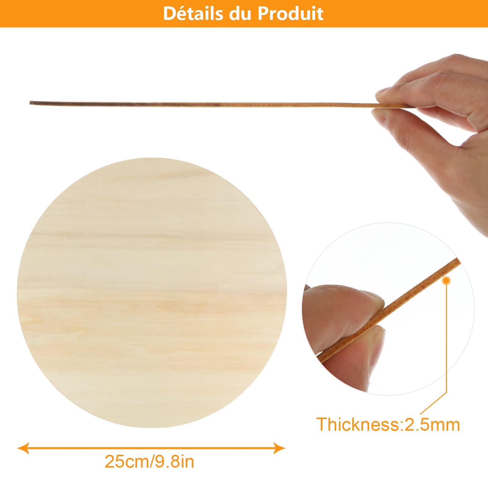 senenqu-holzscheiben-25cm-20-stk-3mm-bastelholz-rund image 2