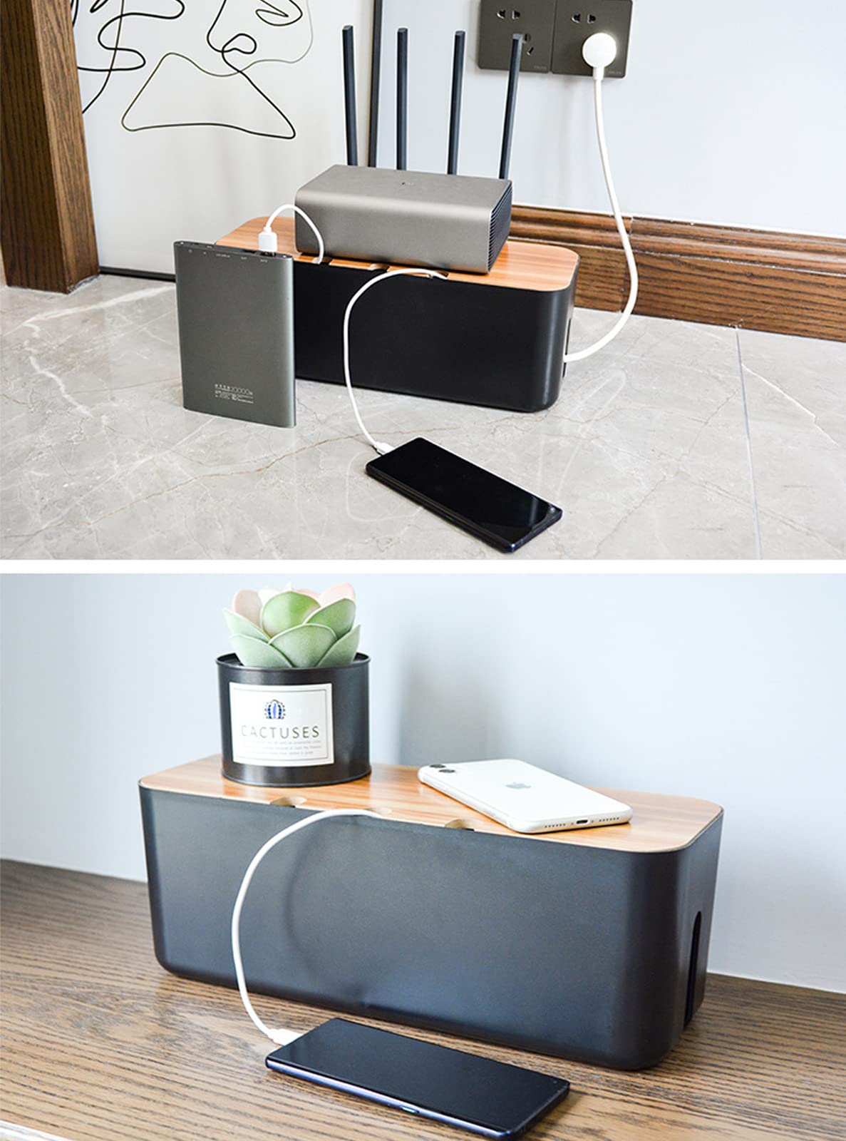 senenqu-kabelbox-schwarz-2er-set-mit-holzdeckel-gro-klein image 8