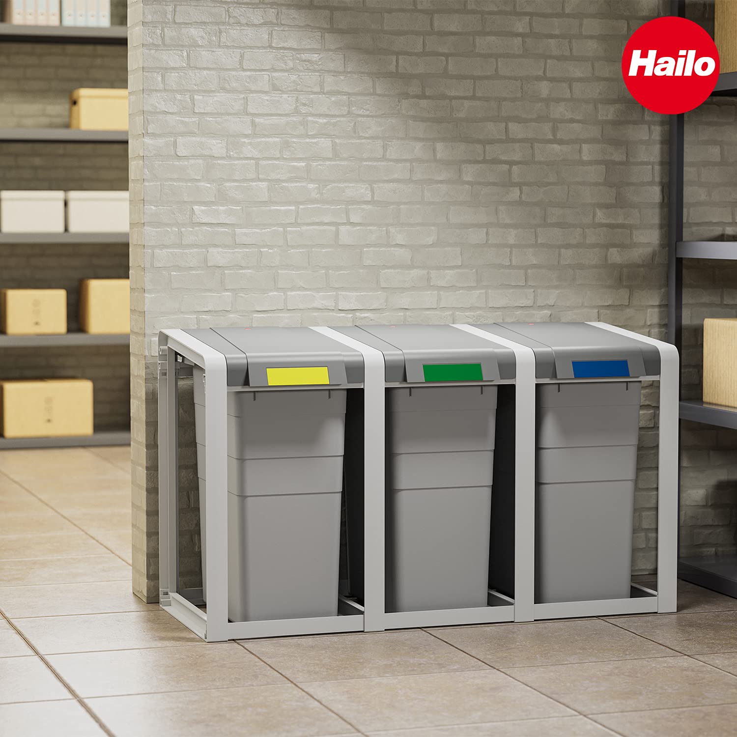 hailo-profiline-ko-xl-m-lleimer-erweiterungseinheit-38-l-grau image 7