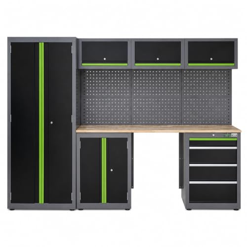 trutzholm-werkstattwand-13-tlg-gr-n-werkstattschrank-260-cm image 4