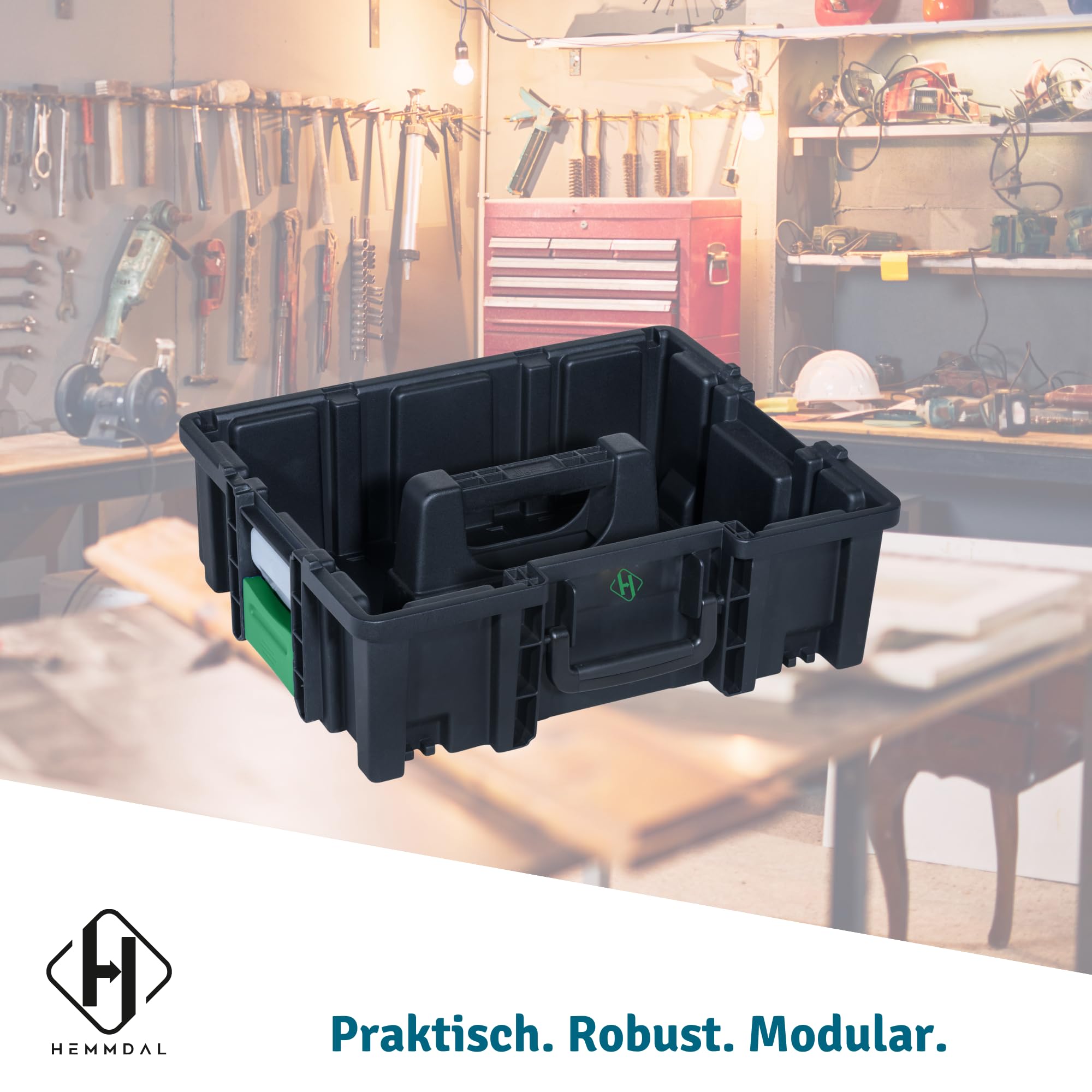 hemmdal-werkzeugtragekasten-unbest-ckt-transparent-44x35-cm image 4
