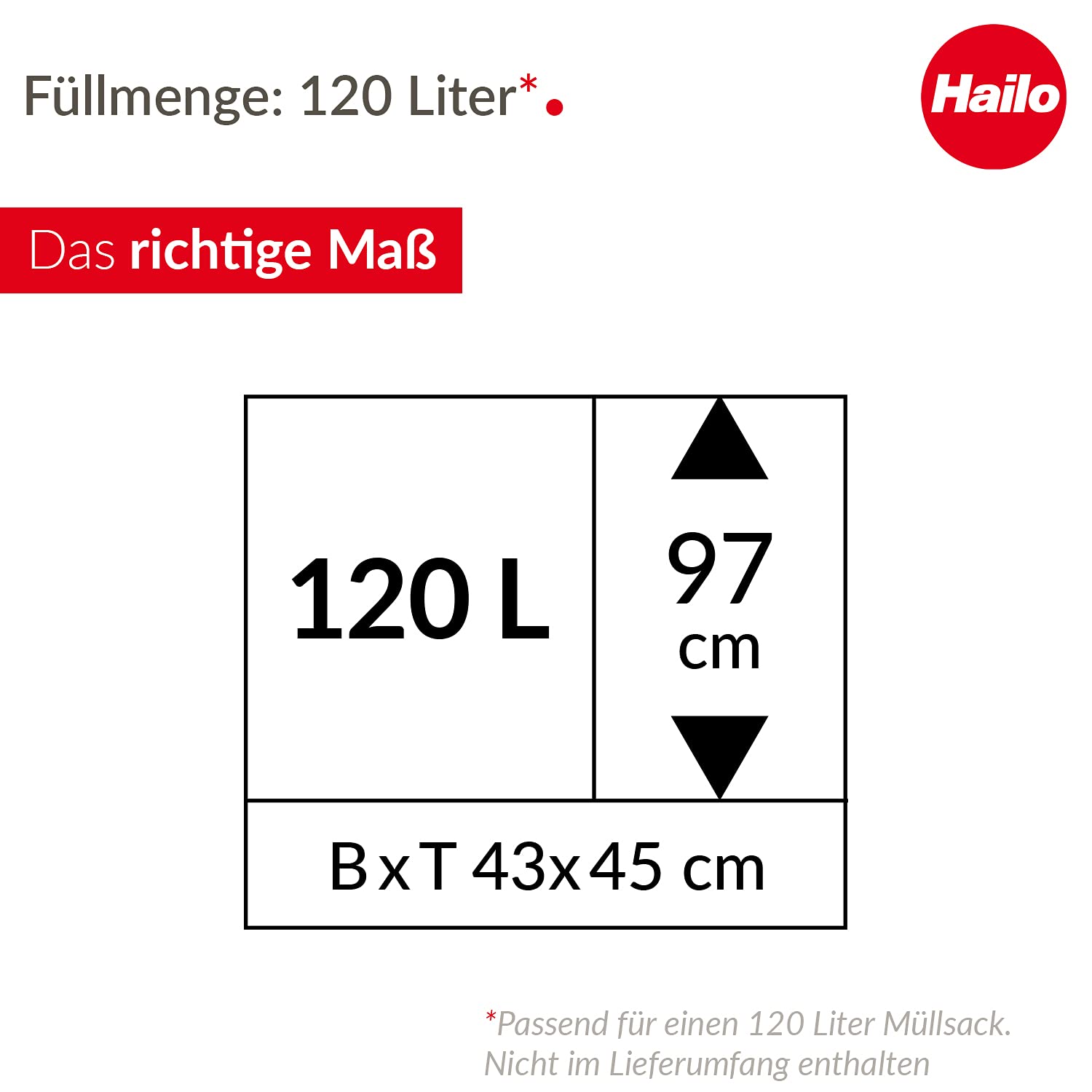 hailo-profiline-mss-xxxl-m-lleimer-120-l-mit-rollen-silber image 6