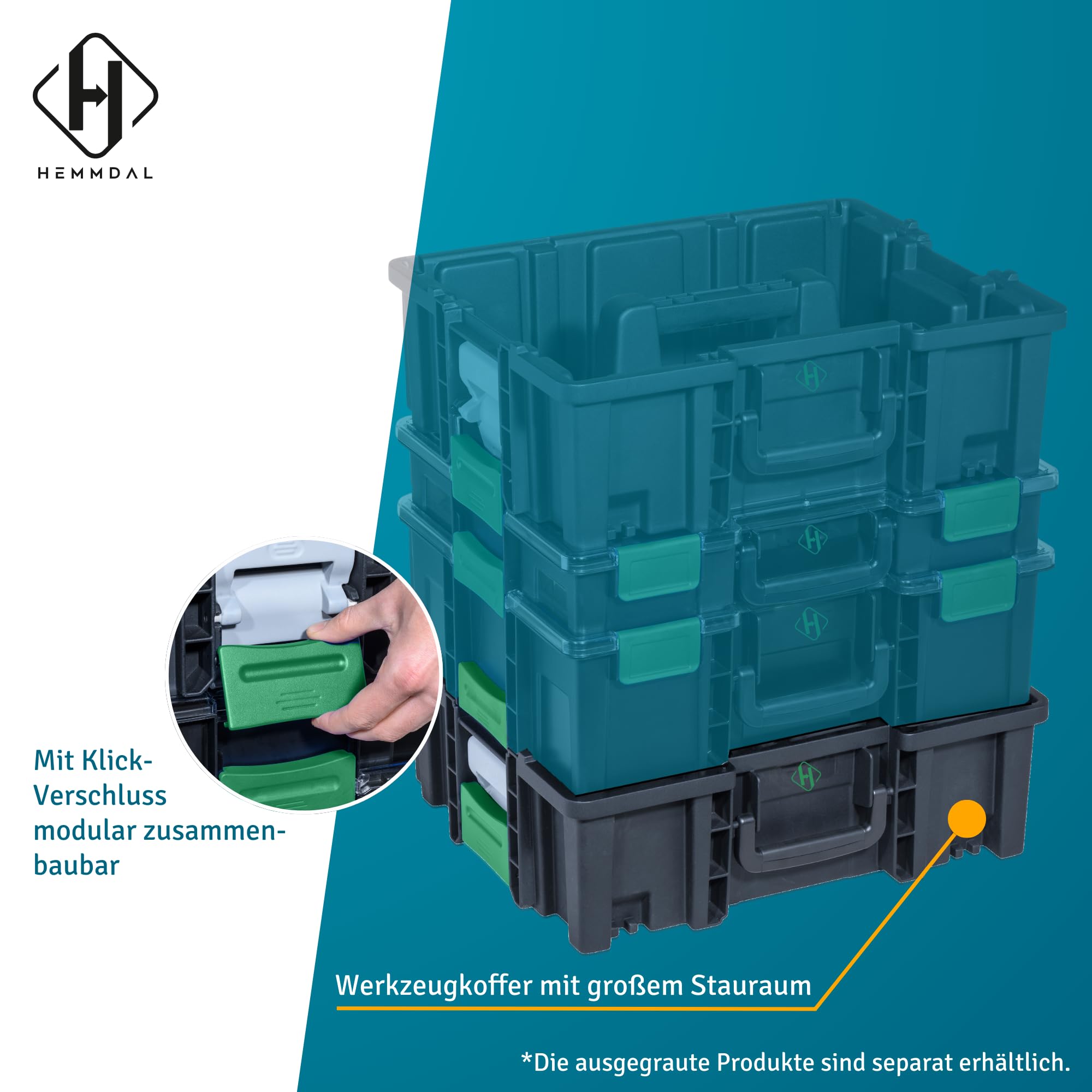 hemmdal-kleinteilekoffer-unbest-ckt-ohne-f-cher-transparent image 3