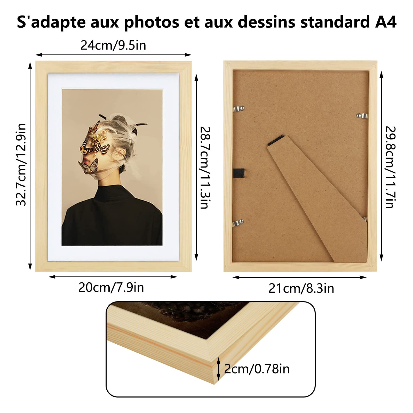 senenqu-picture-frames-a4-bilderrahmen-21x29-7-cm-4-st-ck image 2