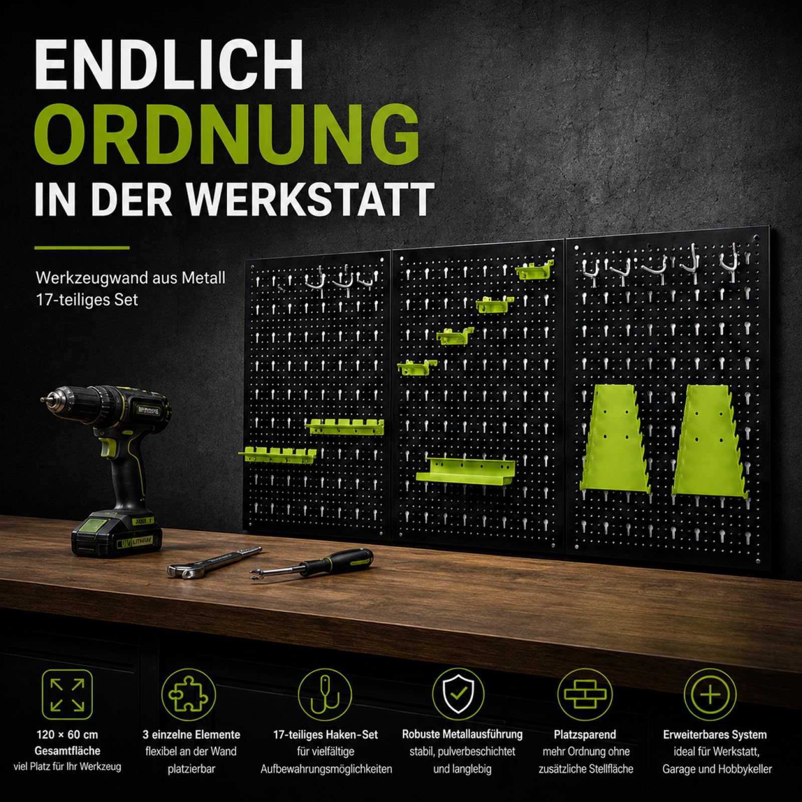 trutzholm-werkstattausstattung-werkzeugwand-lochwand-120x60cm-metall image 2