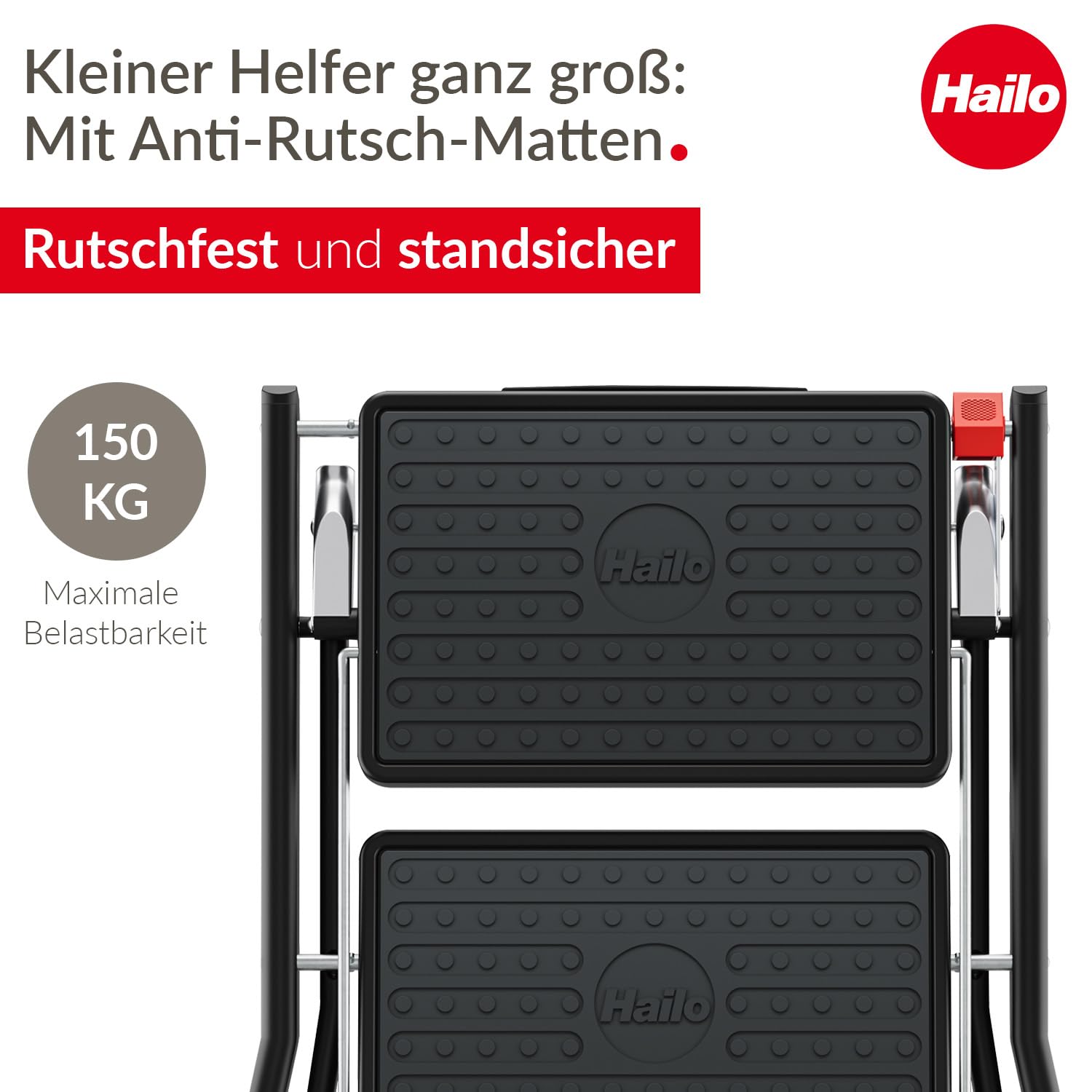 hailo-leitern-mk61-trittleiter-2-stufen-schwarz-150-kg image 2